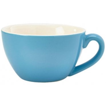 Royal Genware Bowl Shape Cup - 12oz / 34cl Blue (Box Of 6)