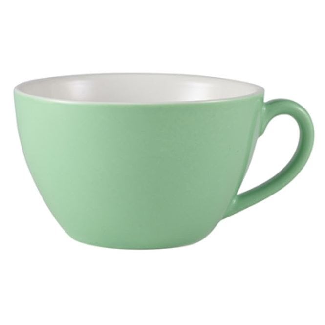 Genware Royal  Bowl Shape Cup - 12oz / 34cl Green (Box Of 6)