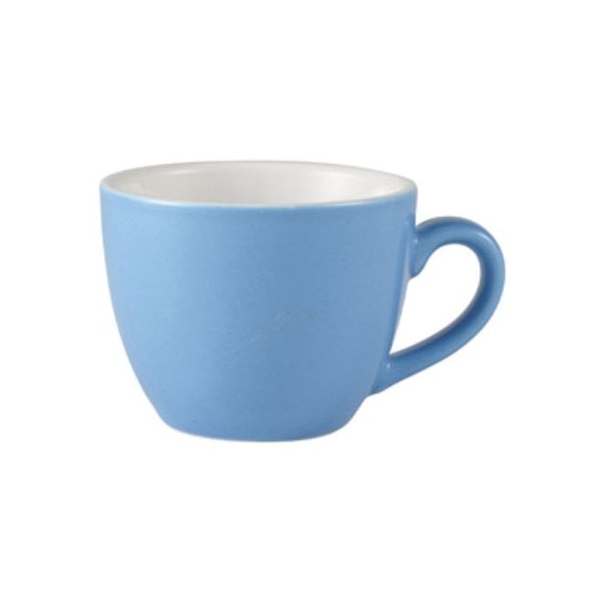 Genware Royal  Bowl Shape Cup - 3oz / 9cl Blue (Box Of 6)