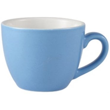 Royal Genware Bowl Shape Cup - 3oz / 9cl Blue (Box Of 6)