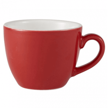 Royal Genware Bowl Shape Cup - 3oz / 9cl Red (Box Of 6)