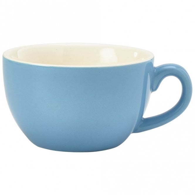 Genware Royal  Bowl Shape Cup - 8.75oz / 25cl Blue (Box Of 6)