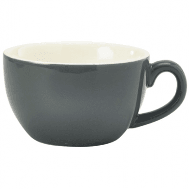 Royal Genware Bowl Shape Cup - 8.75oz / 25cl Grey (Box Of 6)