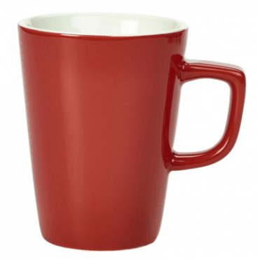 Royal Genware Latte Mug - 12oz / 34cl Red (Box Of 6)