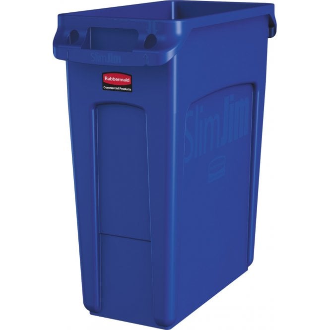 Rubbermaid  Blue Slim Jim Bin 60L
