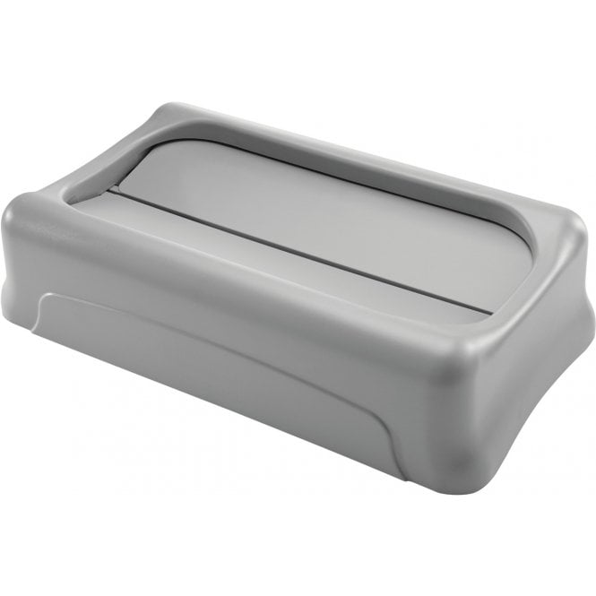 Rubbermaid  Slim Jim Grey Swing Lid