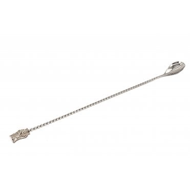 Stainless Steel Bar Spoon With Kane Tiki End 330mm