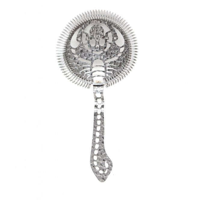 Stainless Steel Scorpion Cocktail Strainer With Raindrop Pattern