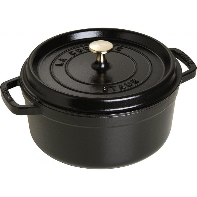 Staub  Cast Iron Black Cocotte 24cm / 9.5