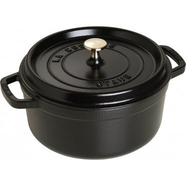 Staub Cast Iron Black Cocotte 24cm / 9.5" (3.8L)