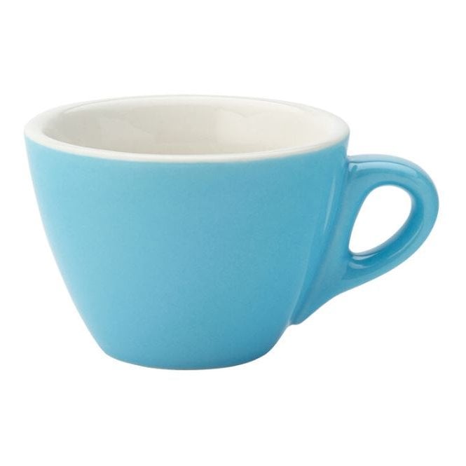 Steelite Utopia Barista Flat White Cup - 5.5oz (16cl) Blue (Box Of 12)