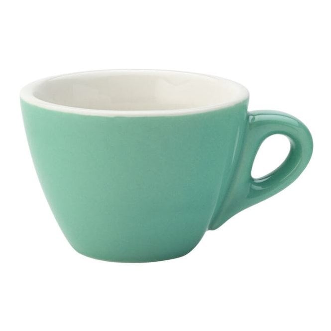 Steelite Utopia Barista Flat White Cup - 5.5oz (16cl) Green (Box Of 12)