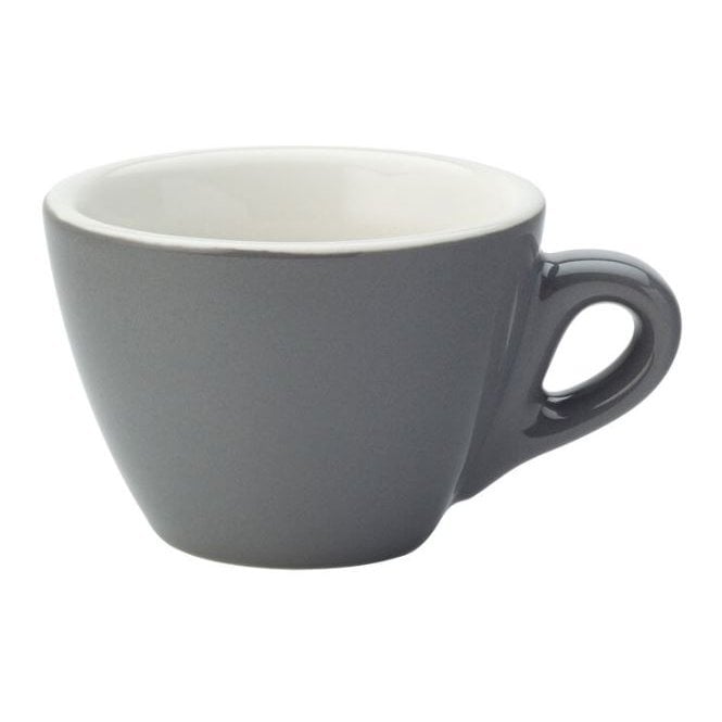 Steelite Utopia Barista Flat White Cup - 5.5oz (16cl) Grey (Box Of 12)