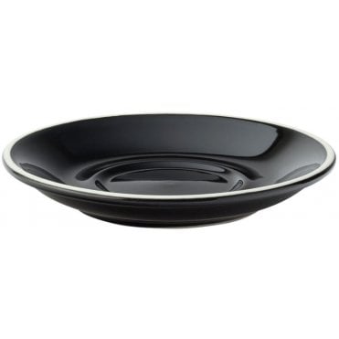 Barista Large Saucer - 6" (15cm) Black (Box Of 6)