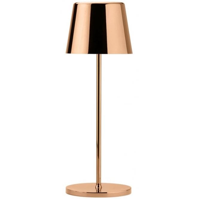 Steelite Utopia Bermuda LED Cordless Lamp 32cm - Copper
