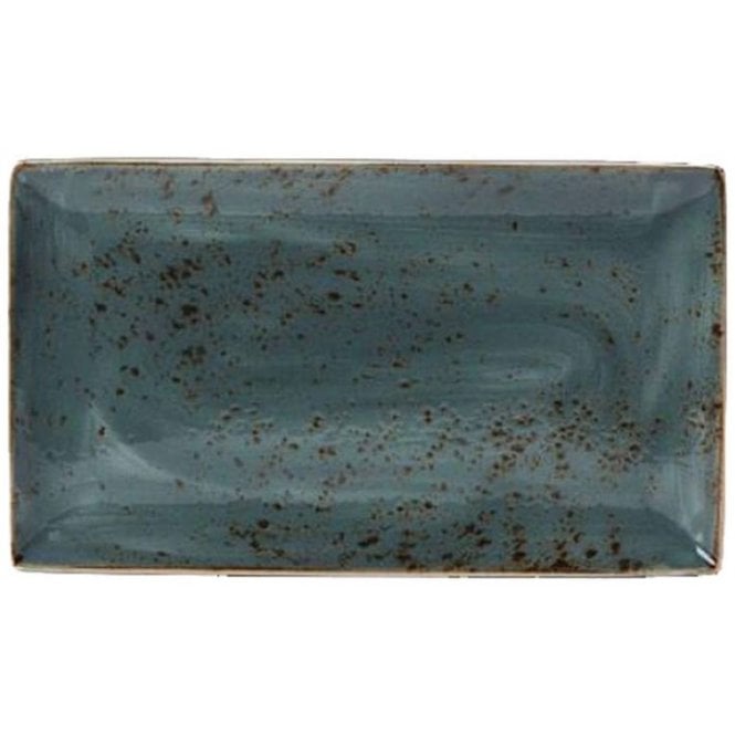 Steelite Utopia Craft Rectangle Three 33cm X 19cm Blue (0556) (Box Of 6)