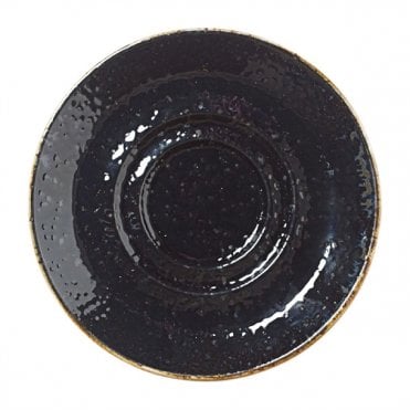 Craft Saucer Double Well 11.75cm / 4.75" Liquorice (Box Of 12)