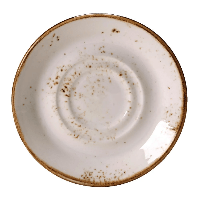 Steelite Utopia Craft White Double Well Saucer 14.5cm/5.75