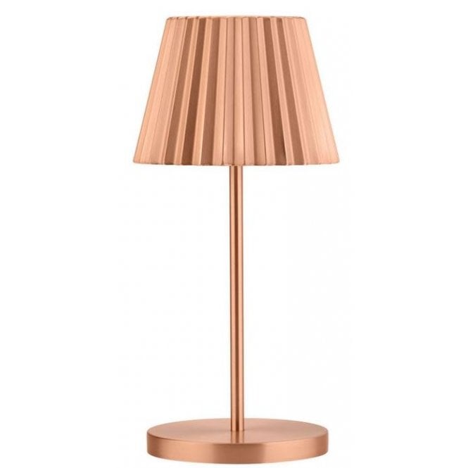 Steelite Utopia Dominica LED Cordless Lamp 26cm - Brushed Copper