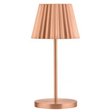Dominica LED Cordless Lamp 26cm - Brushed Copper