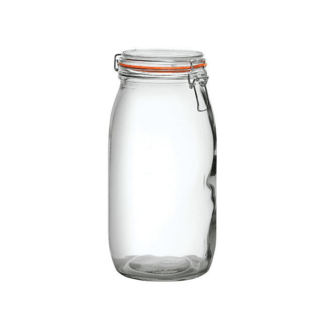 Steelite Utopia Glass Storage Jar With Seal 3L / 5.3pint 28cm (H) (Box Of 6)