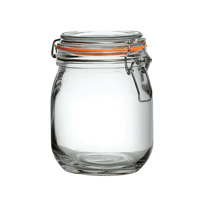 Steelite Utopia Glass Storage Jar With Seal 750ml / 26.4oz (Box Of 12)