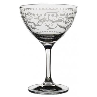 Minners Classic Martini Cocktail Vintage Dots 8oz (Box Of 24)