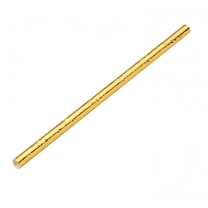 Steelite Utopia Paper Cocktail Straw Gold 5.5