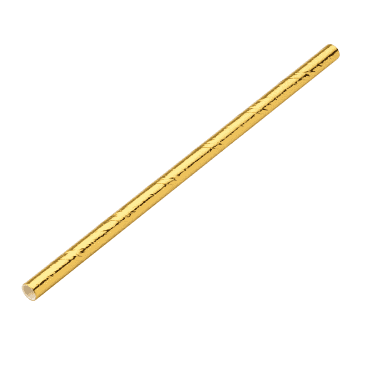 Paper Cocktail Straw Gold 5.5" 14cm (Pack Of 250)
