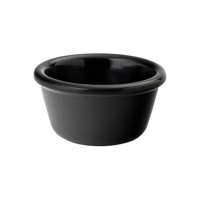 Steelite Utopia Ramekin Plain Black 43ml / 1.5oz Melamine (Box Of 48)