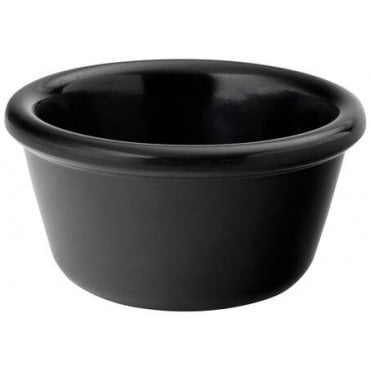 Ramekin Plain Black 43ml / 1.5oz Melamine (Box Of 48)