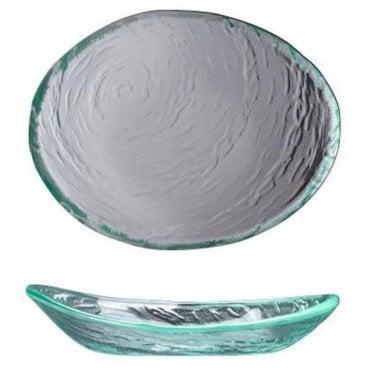 Scape Glass Clear Oval Bowl 20cm / 8" (Box Of 12)