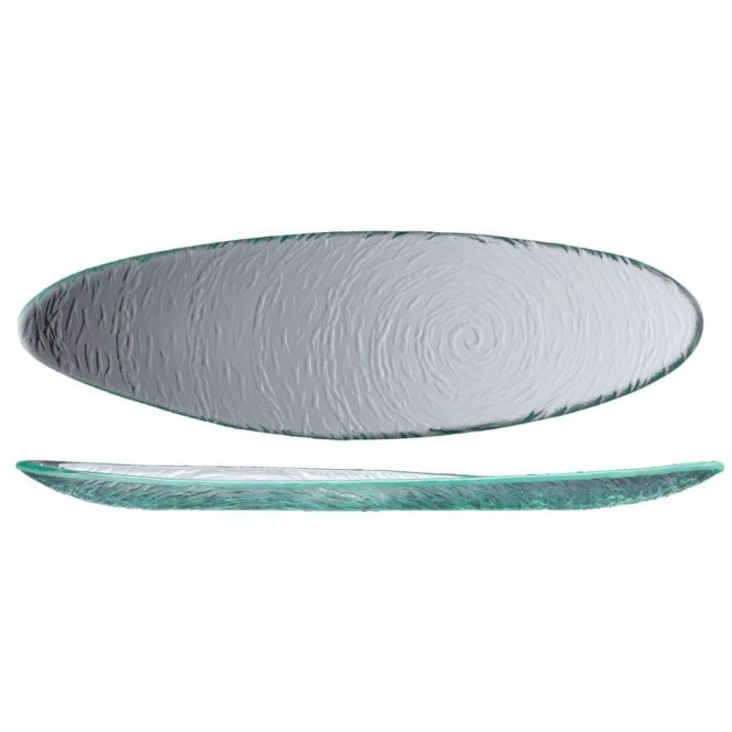 Steelite Utopia Scape Glass Clear Oval Platter 40cm / 16