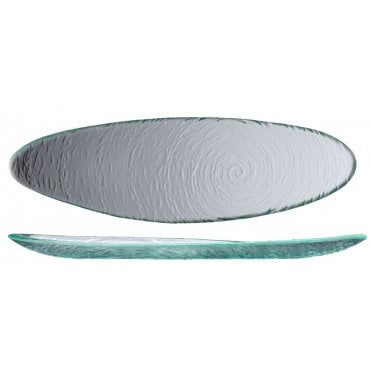 Scape Glass Clear Oval Platter 40cm / 16" (Box Of 12)