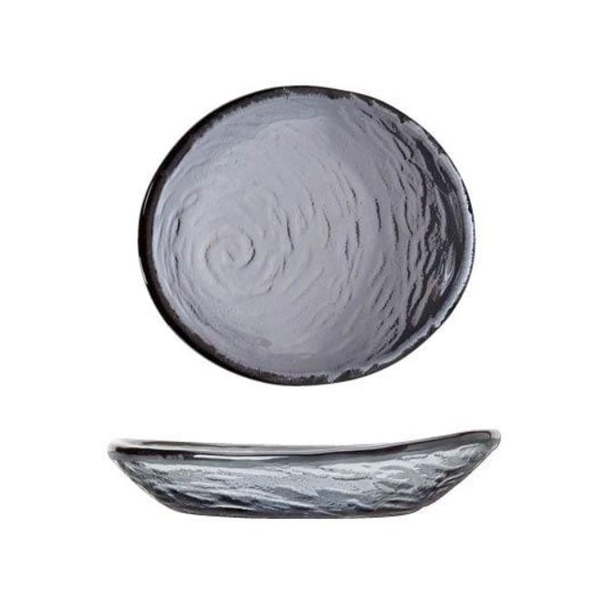 Steelite Utopia Scape Glass Smoked Oval Bowl 12.5cm / 5