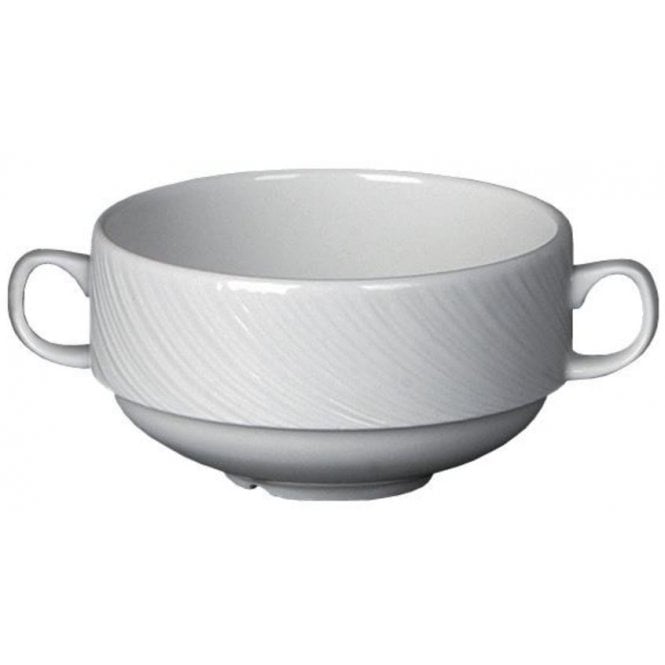 Steelite Utopia Spyro 10oz (28.5cl) Soup Cup Handled (Box Of 36)