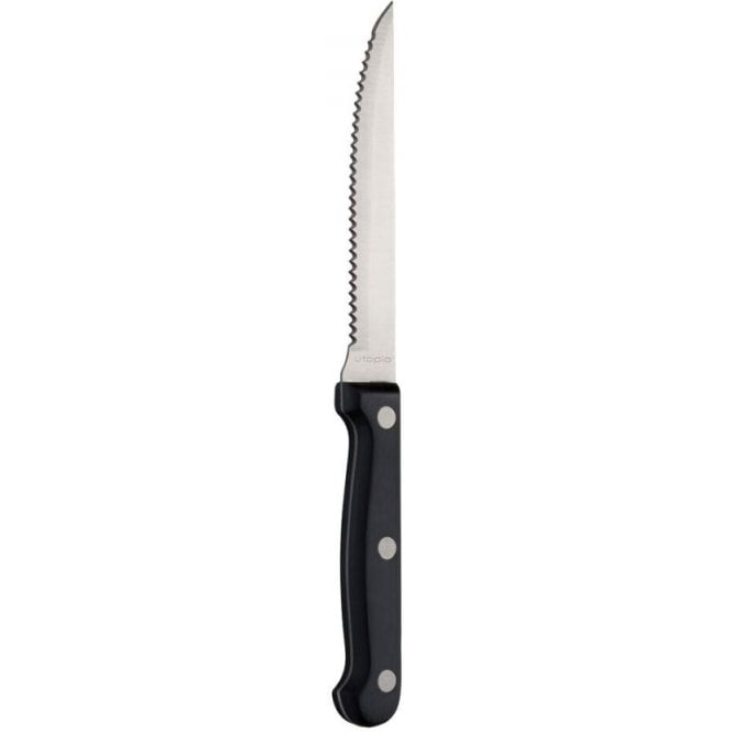 Steelite Utopia Steak Knife Black Poly Handle (Pack Of 12)