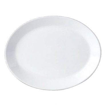 Steelite Oval Plate 25cm/10" White (Box Of 12)