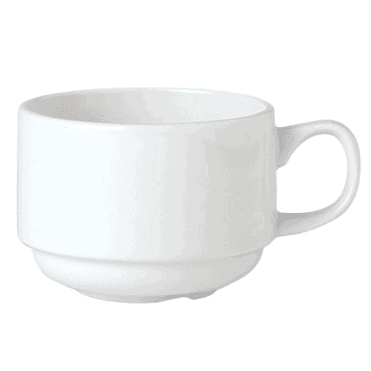 Steelite Stacking Cup 200ml / 7oz Slimline White (Box Of 36)