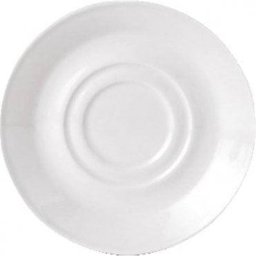 Steelite Tea Saucer 14.5cm / 4.5" Double Well White (Box Of 36)