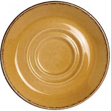 Terramesa Saucer Double Well 11.5cm / 4.5" Mustard (Box Of 36)