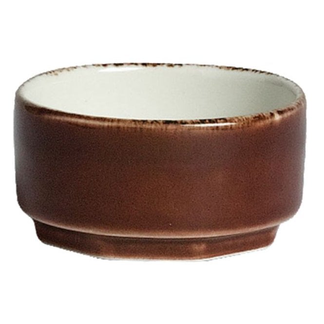 Steelite Utopia Terramesa Taster Dip Dish 6.5cm Mocha (0575) (Box Of 12)