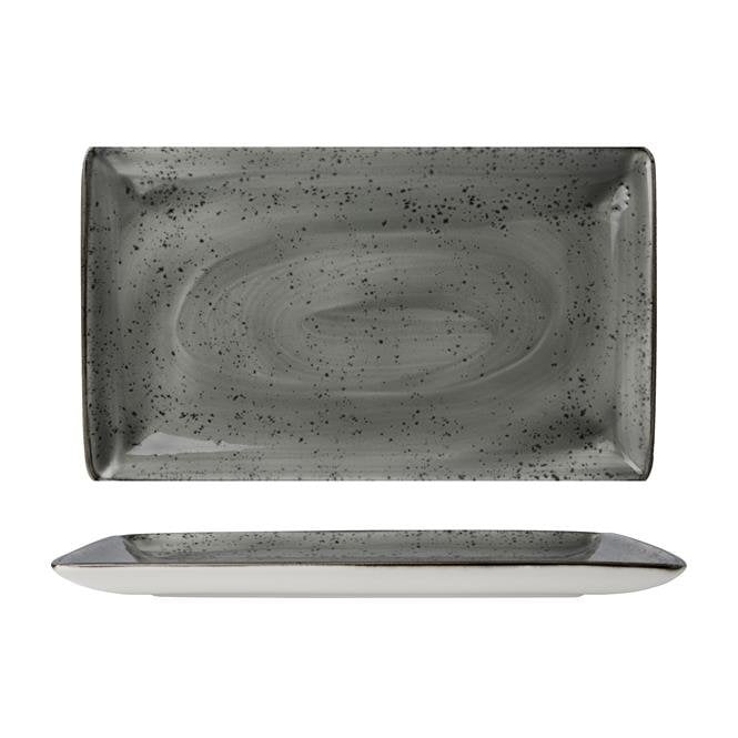 Steelite Utopia Urban Smoke Rectangle One 27x16.75cm / 10.75x6.5