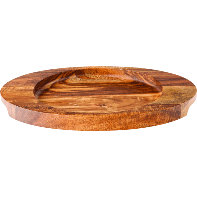 Steelite Utopia Wooden Base / Stand Oval 10 X 7.25