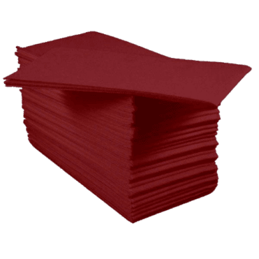 Napkin 40/2ply Burgundy Readifold (Box Of 2000)