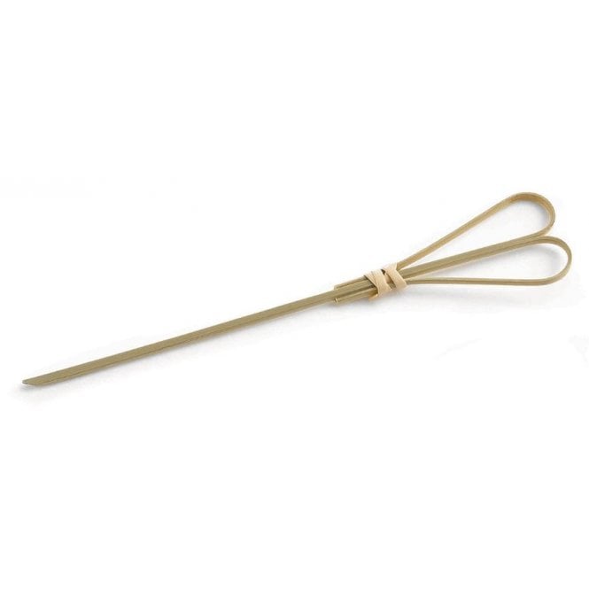 Tablecraft Bamboo Heart Looped Pick 15cm (Pack Of 100)