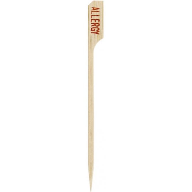 Tablecraft Bamboo Paddle Allergy Pick - 3.5