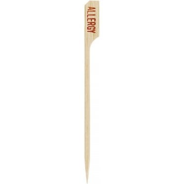 Bamboo Paddle Allergy Pick - 3.5" (9cm) (Pack Of 100)