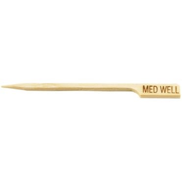 Bamboo Steak Marker Medium Well (Pack Of 100)