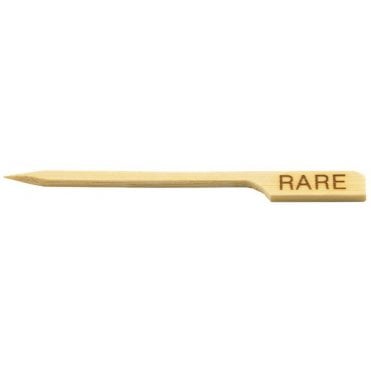 Bamboo Steak Marker Rare (Pack Of 100)